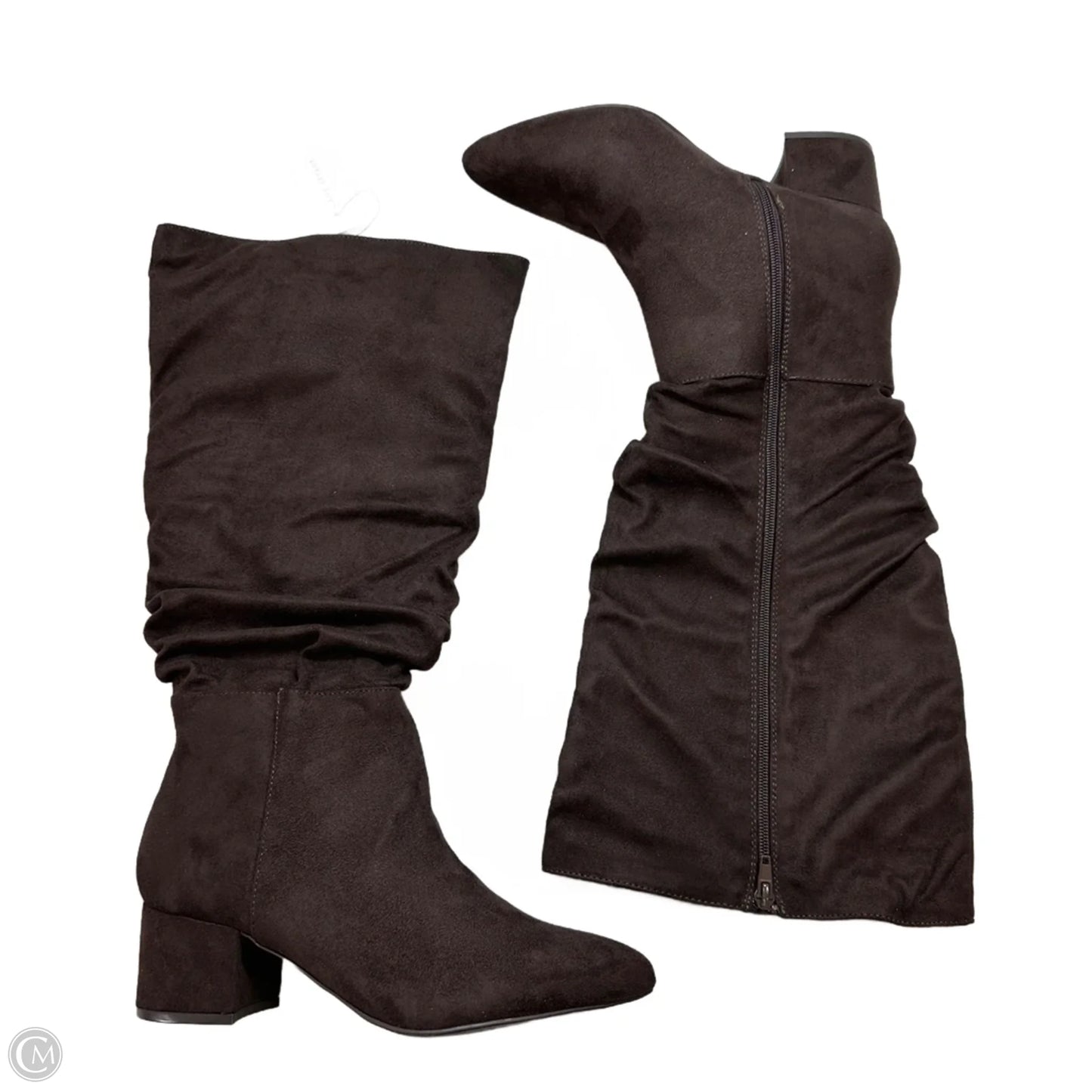 Boots Mid-calf Flats By Lane Bryant In Brown, Size: 8