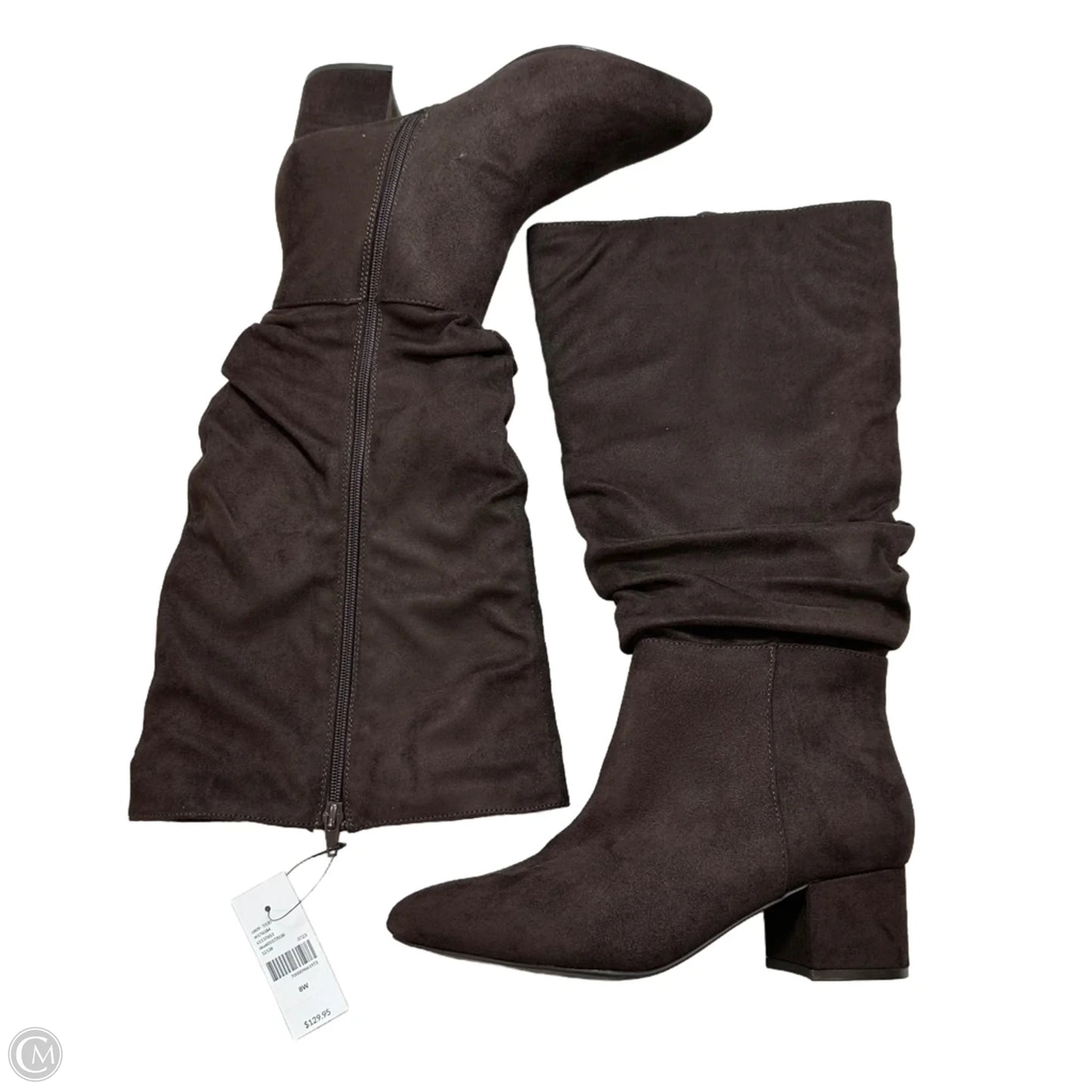 Boots Mid-calf Flats By Lane Bryant In Brown, Size: 8