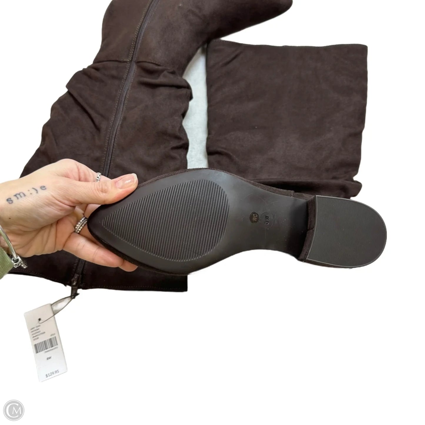 Boots Mid-calf Flats By Lane Bryant In Brown, Size: 8