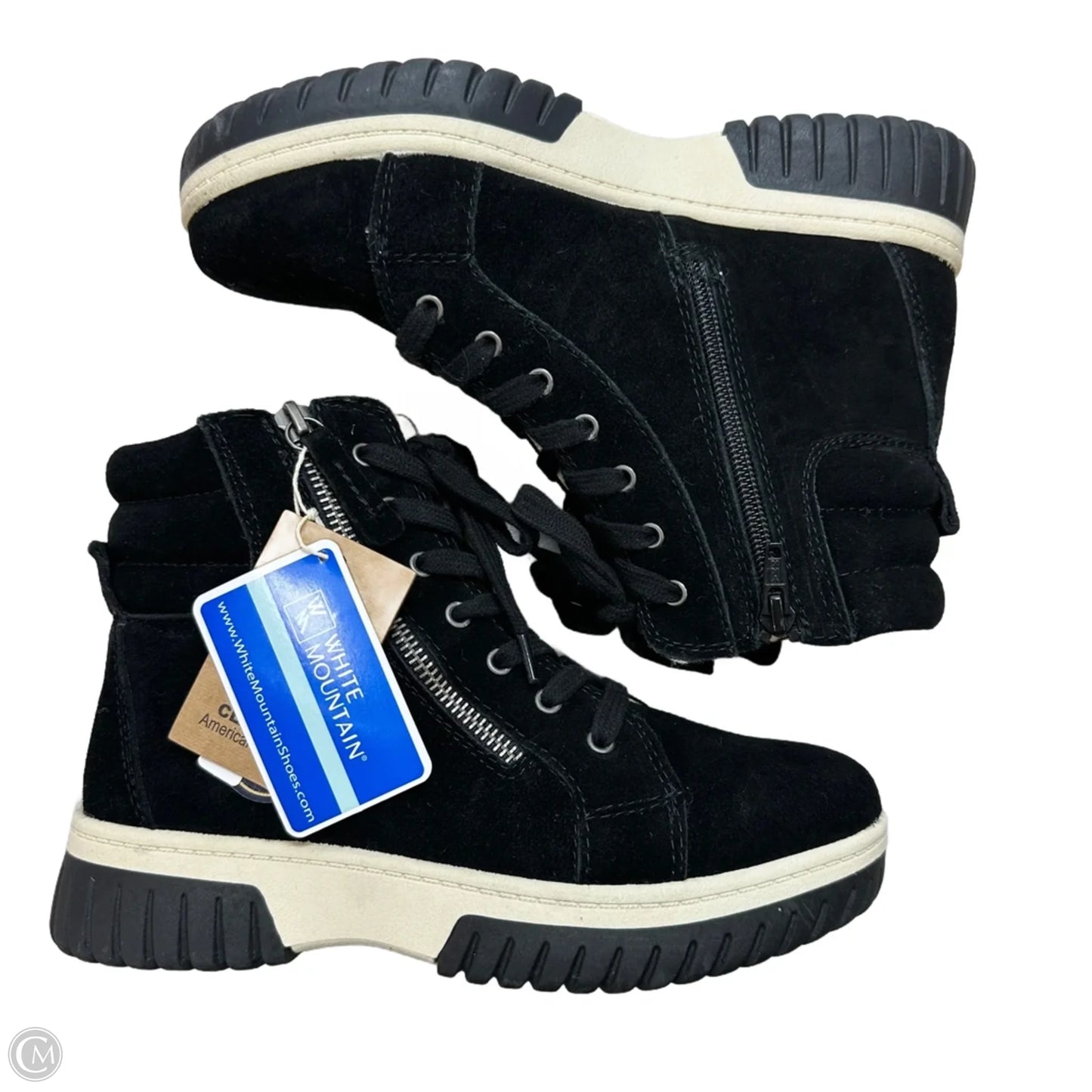 Boots Ankle Flats By White Mountain In Black, Size: 6.5