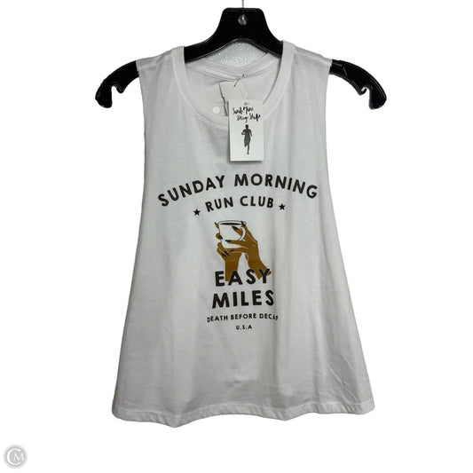 Athletic Tank Top By Cmf In White, Size: L