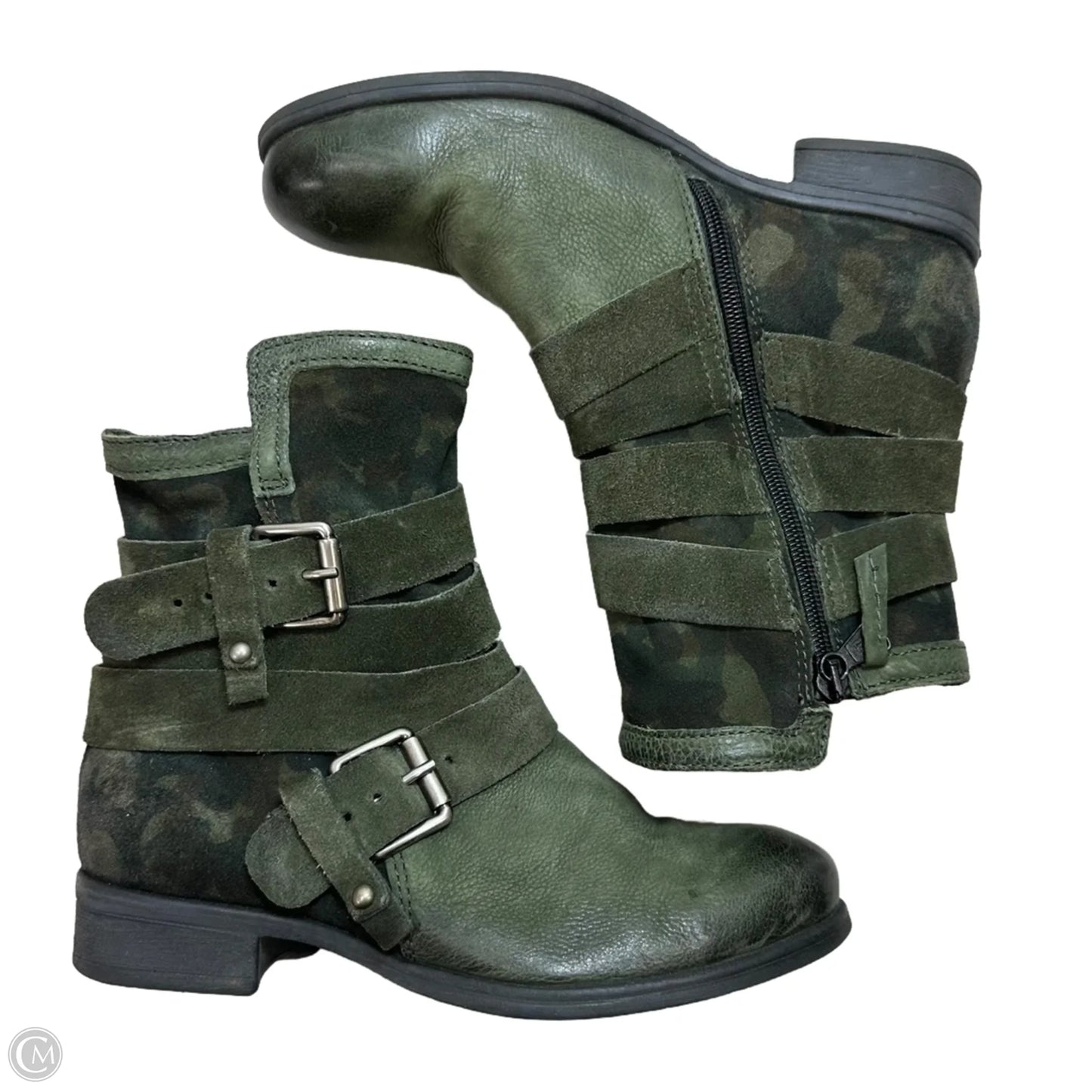 Boots Ankle Flats By Miz Mooz In Green, Size: 6.5