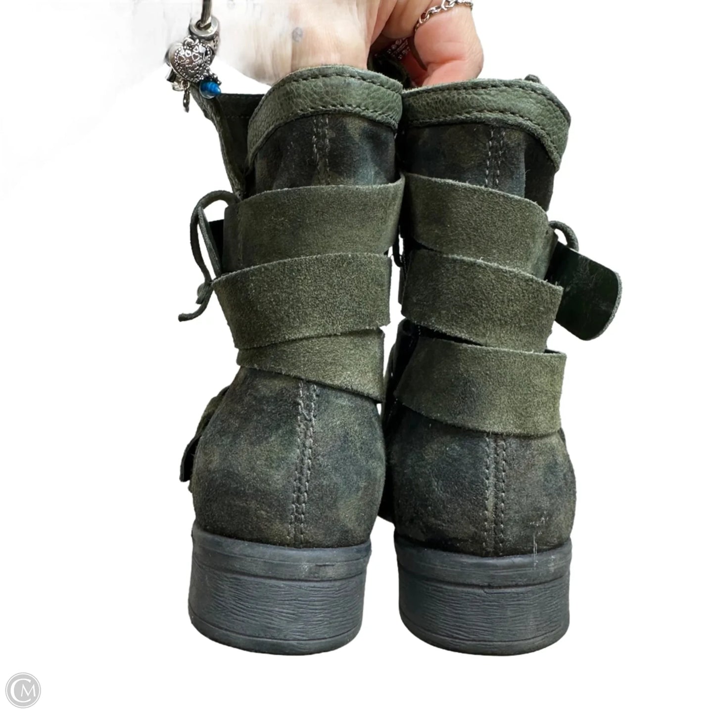 Boots Ankle Flats By Miz Mooz In Green, Size: 6.5