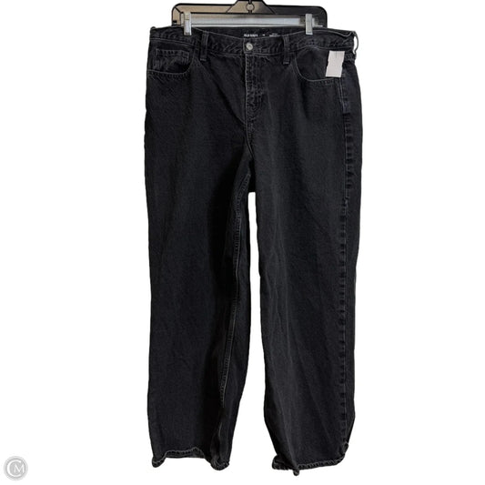 Jeans Wide Leg By Old Navy In Black Denim, Size: 14