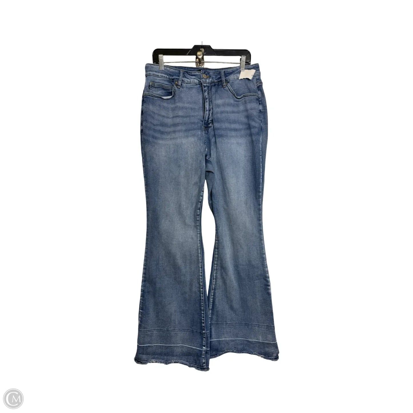 Jeans Flared By Judy Blue In Blue Denim, Size: 16