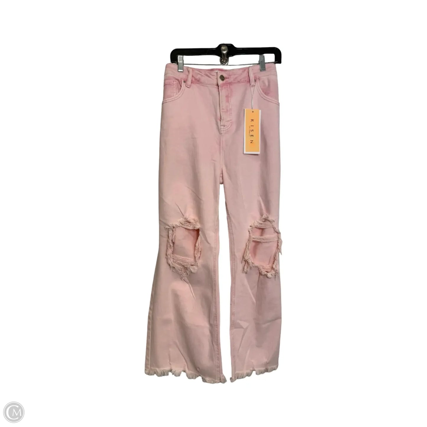 Jeans Cropped By Risen In Pink, Size: 2x