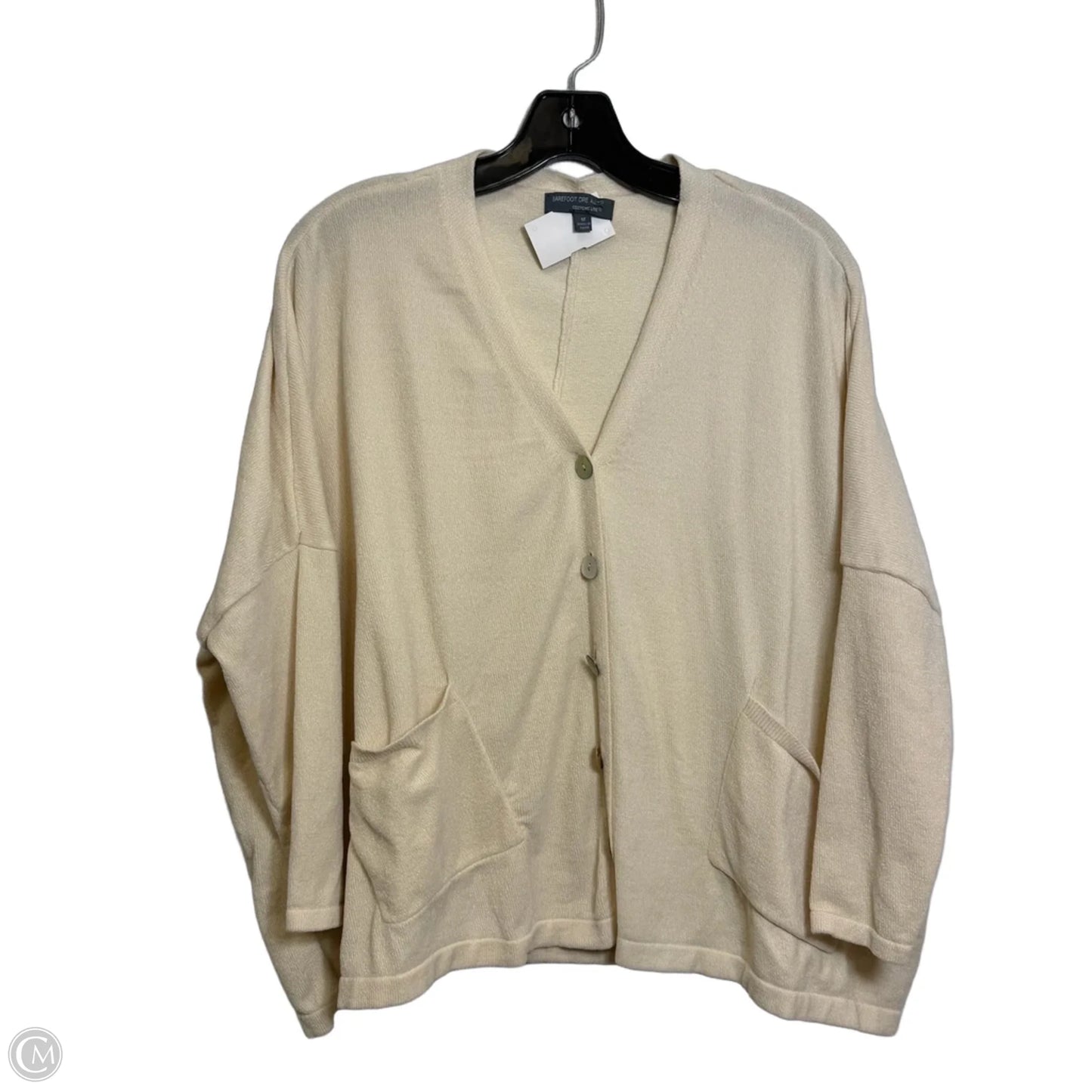 Cardigan By Barefoot Dreams In Ivory, Size: M