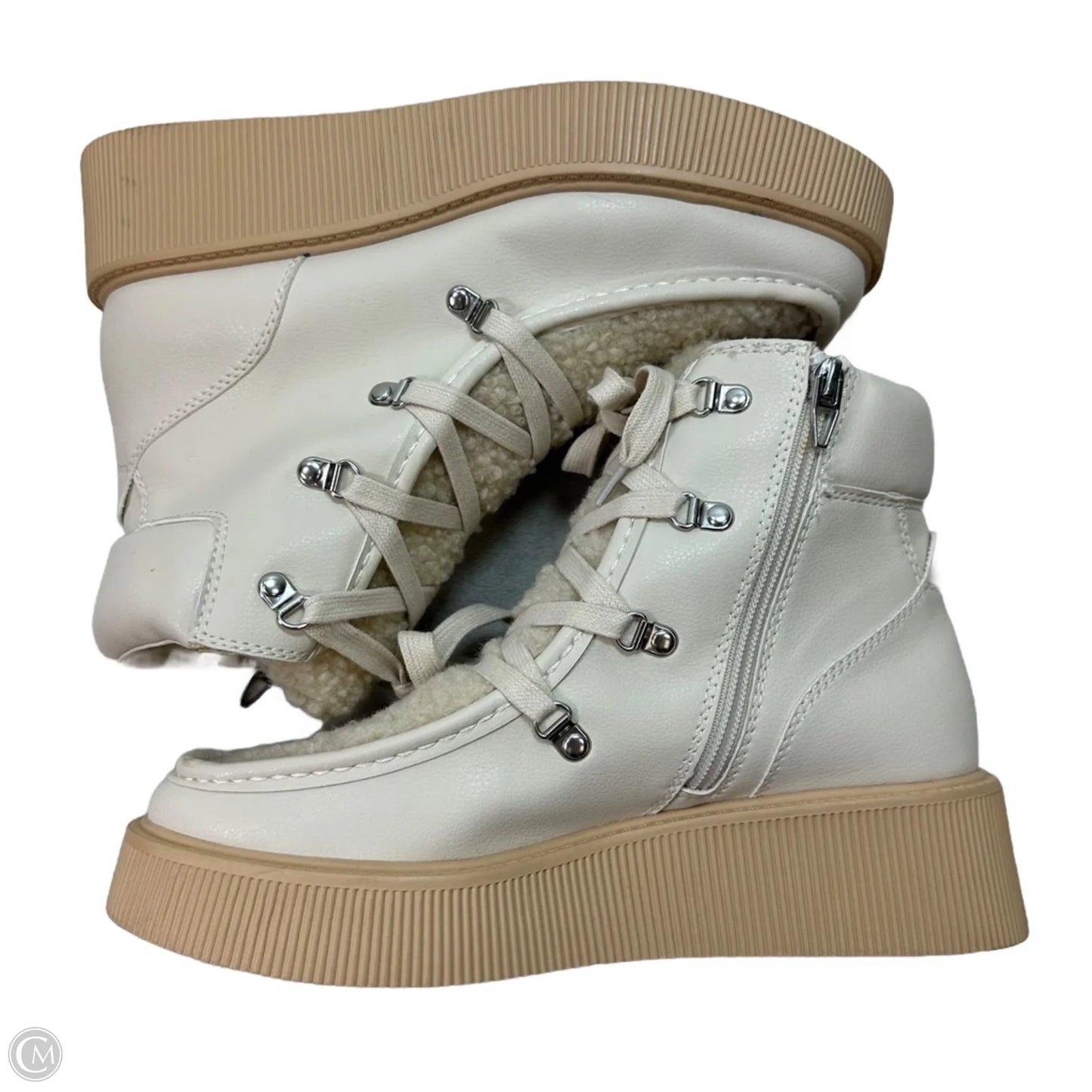 Boots Ankle Flats By Dolce Vita In Ivory, Size: 10.5