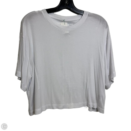 Top Short Sleeve Basic By American Eagle In White, Size: L