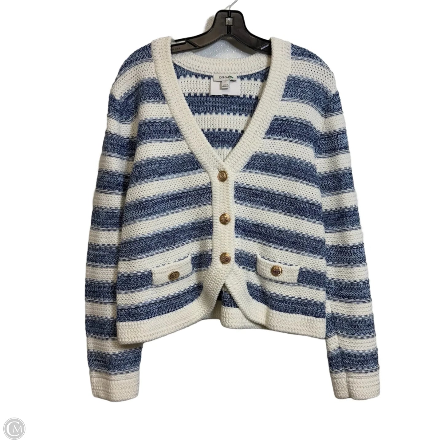 Cardigan By On 34th In Blue, Size: Xl