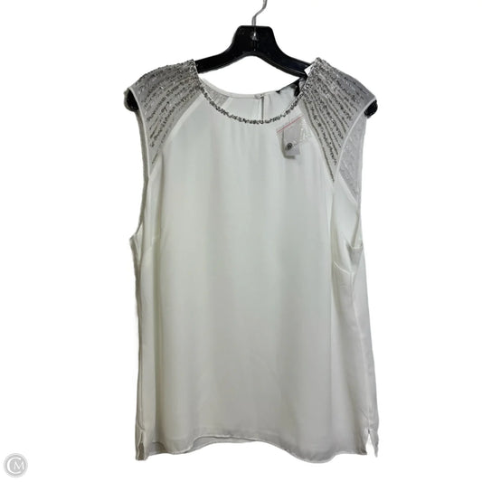 Top Sleeveless By White House Black Market In White, Size: 12