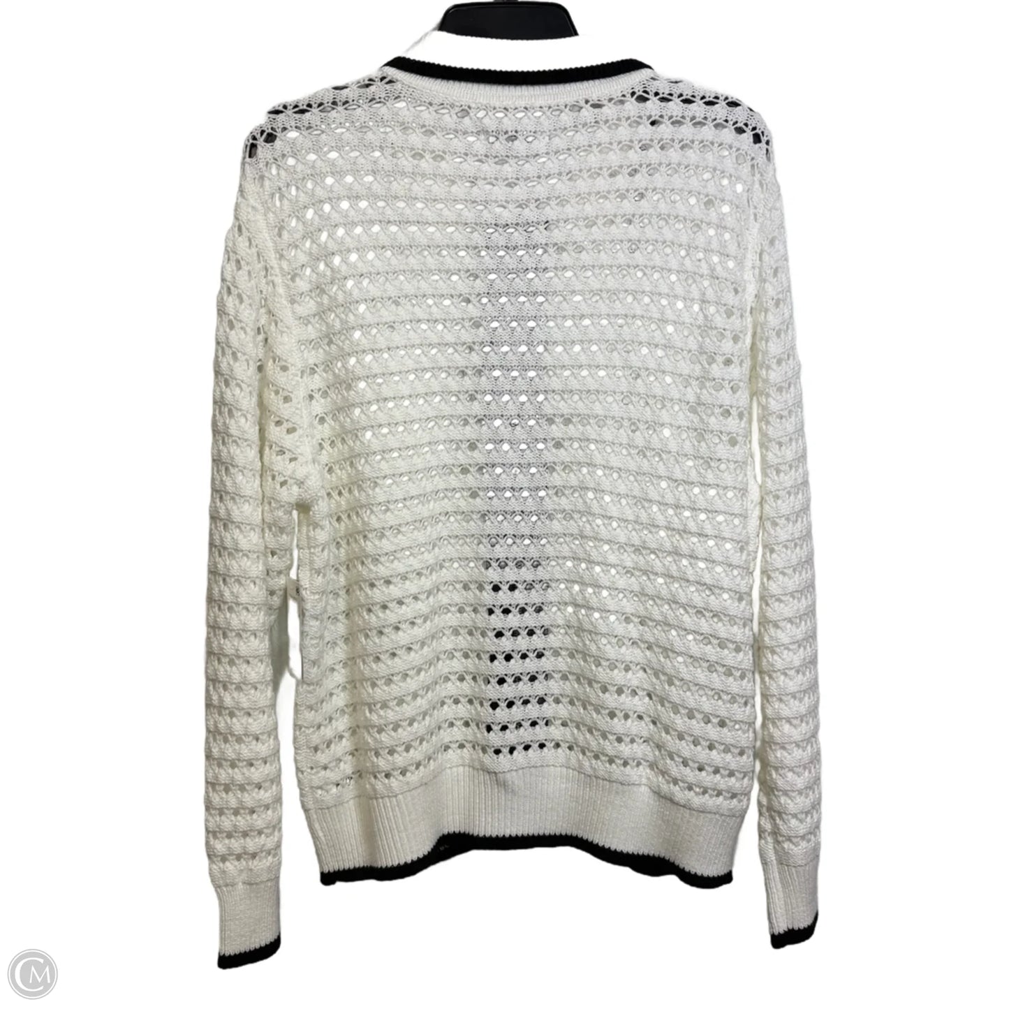 Cardigan By And Now This In White, Size: 2x