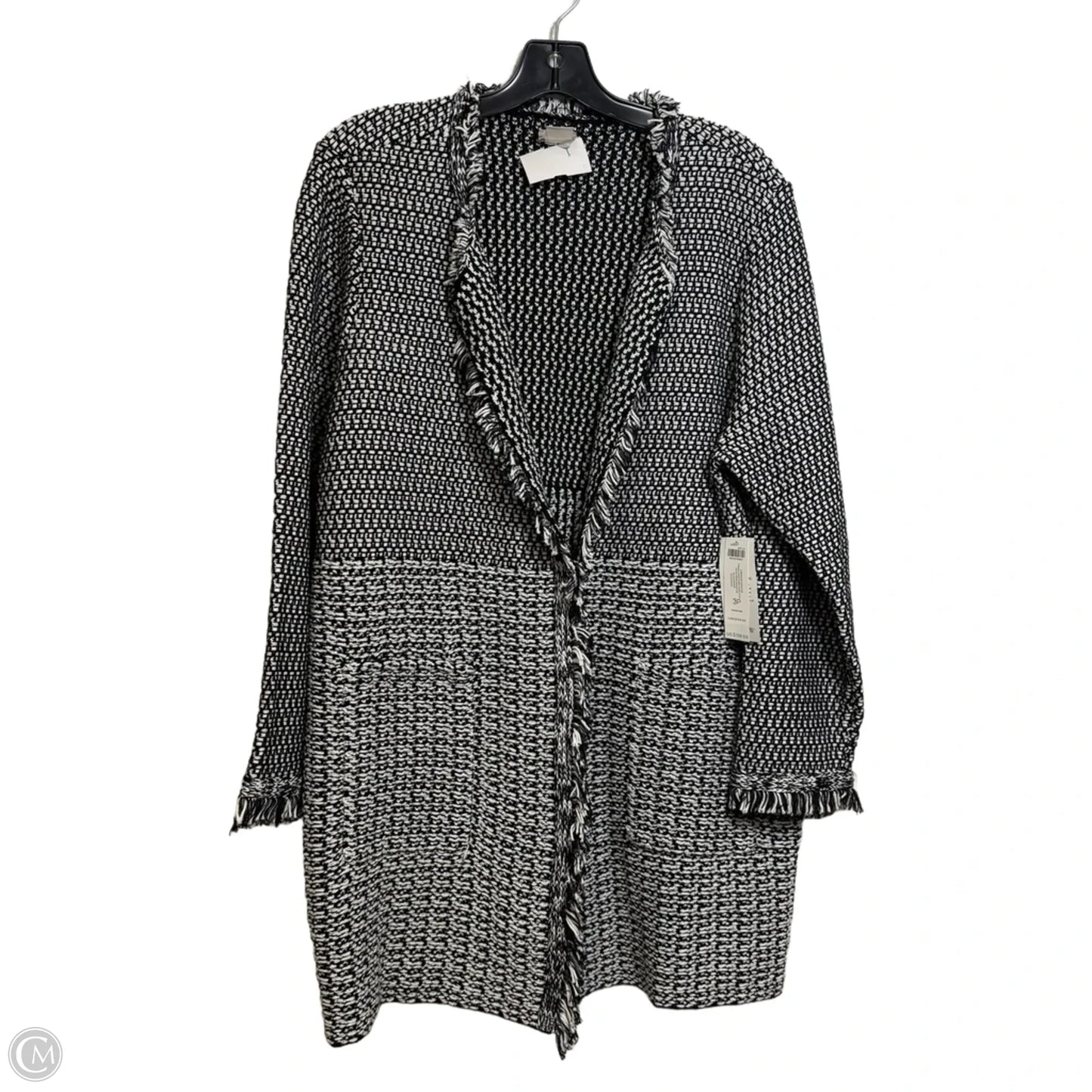 Cardigan By Chicos In Black, Size: Xlp