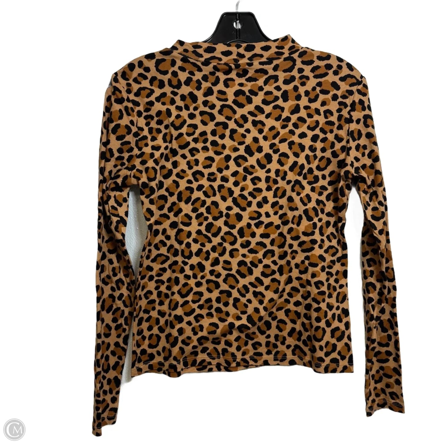 Top Long Sleeve Basic By Ann Taylor In Animal Print, Size: S
