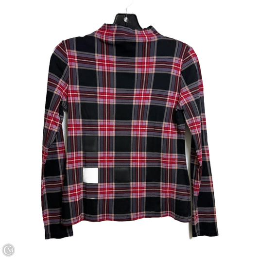 Top Long Sleeve Basic By Ann Taylor In Plaid Pattern, Size: S