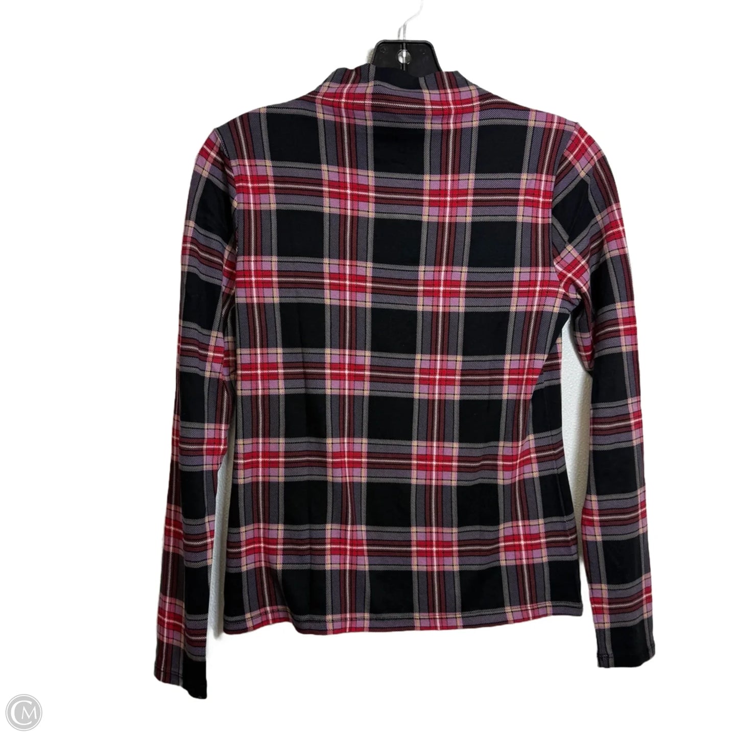 Top Long Sleeve Basic By Ann Taylor In Plaid Pattern, Size: S