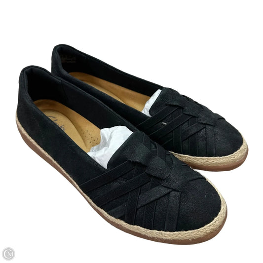 Shoes Flats By Clarks In Black, Size: 10
