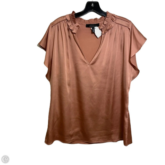 Top Short Sleeve By White House Black Market In Rose Gold, Size: L