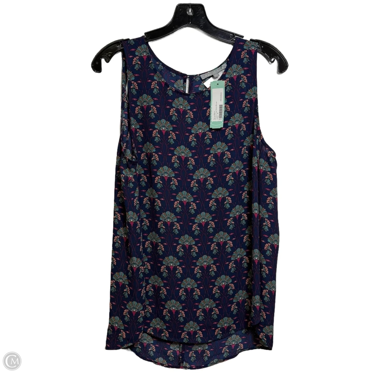 Top Sleeveless By Daniel Rainn In Navy, Size: M