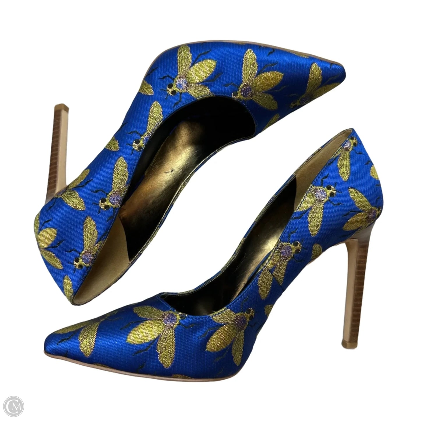 Shoes Heels Stiletto By Nine West In Blue, Size: 8