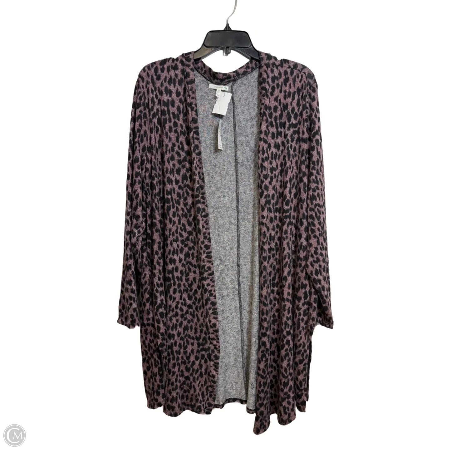 Cardigan By Maurices In Animal Print, Size: 1x