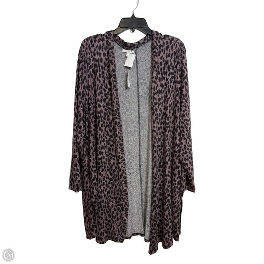 Cardigan By Maurices In Animal Print, Size: 1x