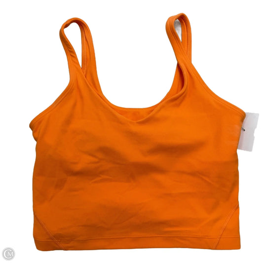 Athletic Bra By Lululemon In Orange, Size: 6