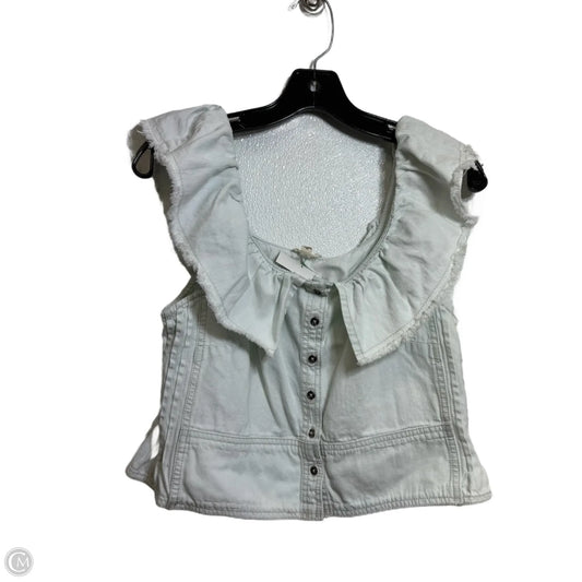 Top Sleeveless By Pilcro In Blue Denim, Size: S