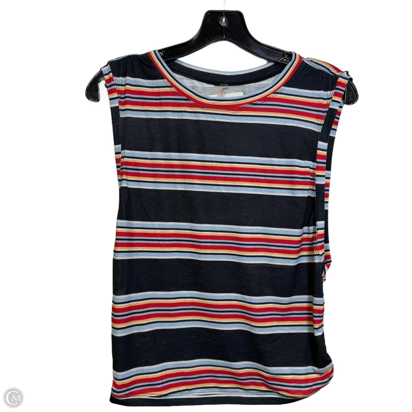 Top Sleeveless By Free People In Striped Pattern, Size: M