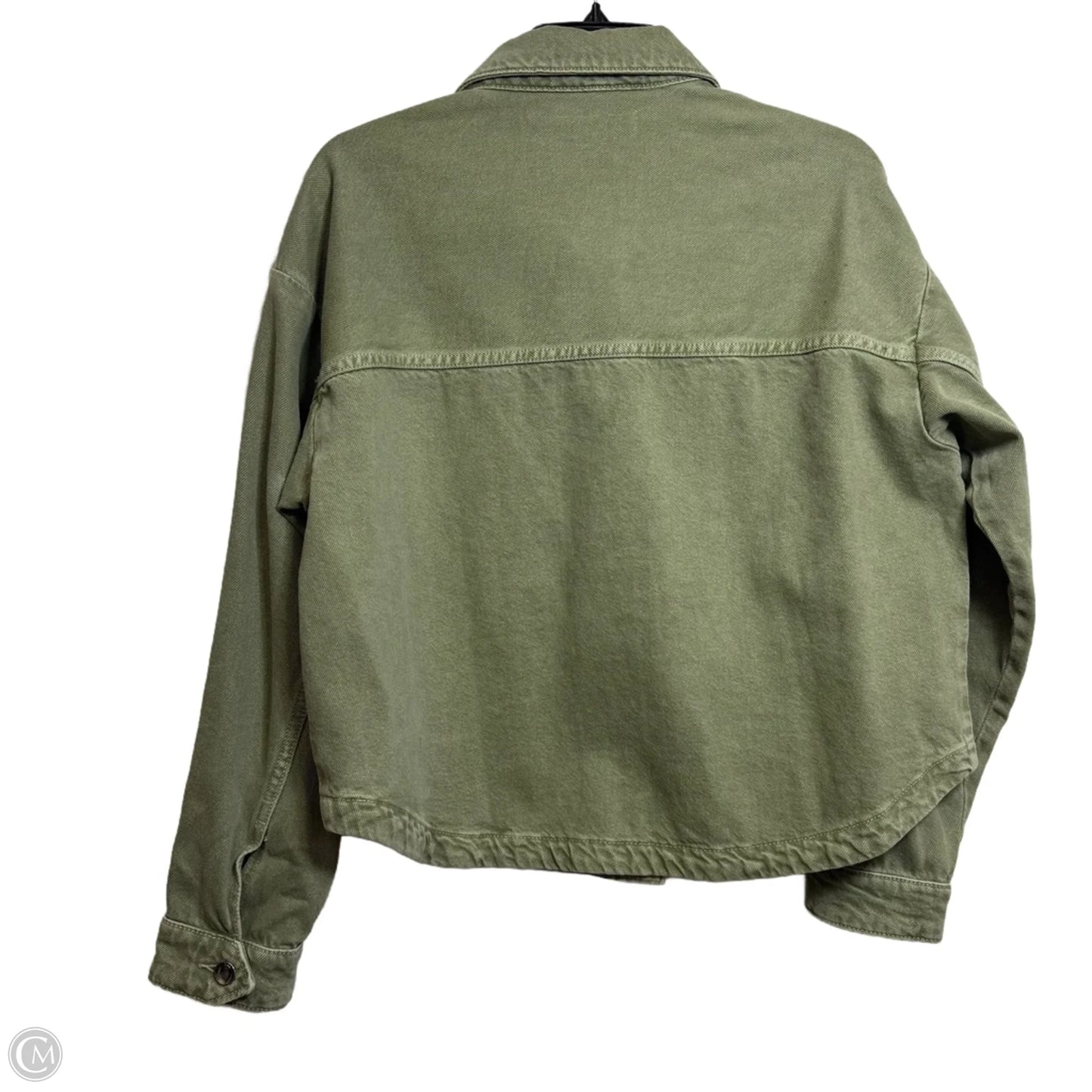 Jacket Denim By Zara In Green, Size: S