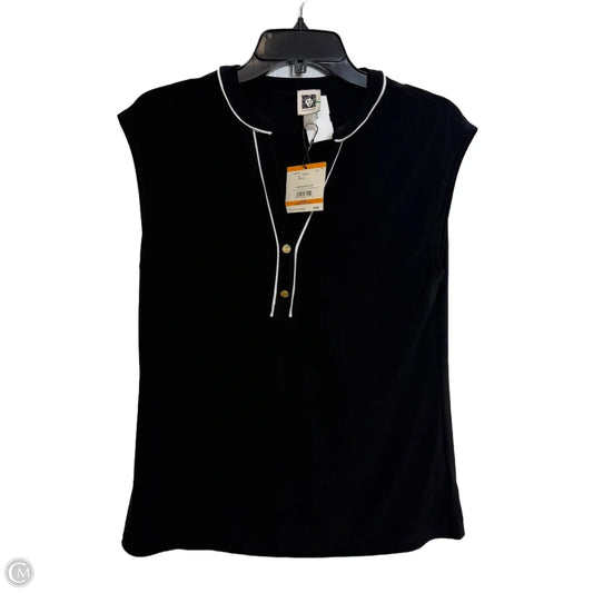 Top Sleeveless By Anne Klein In Black, Size: S