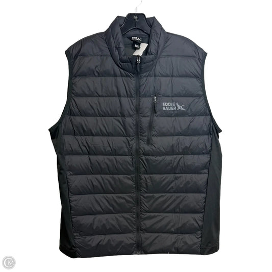 Vest Puffer & Quilted By Eddie Bauer In Grey, Size: Xl