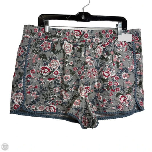 Shorts By Loft In Floral Print, Size: L