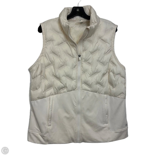 Vest Puffer & Quilted By Calia In Ivory, Size: Xl