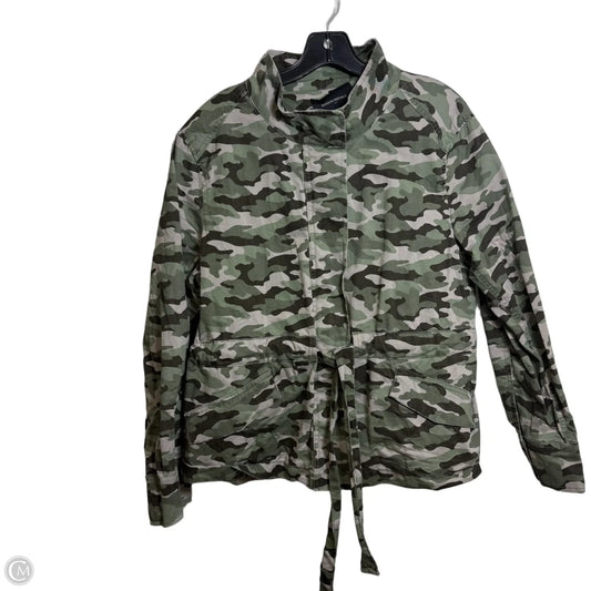 Jacket Denim By Banana Republic In Camouflage Print, Size: L