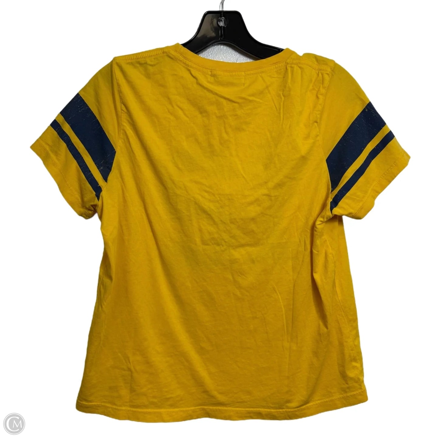 Top Short Sleeve By Free People In Yellow, Size: M