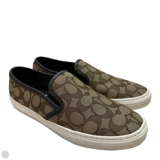 Shoes Designer By Coach In Tan, Size: 7