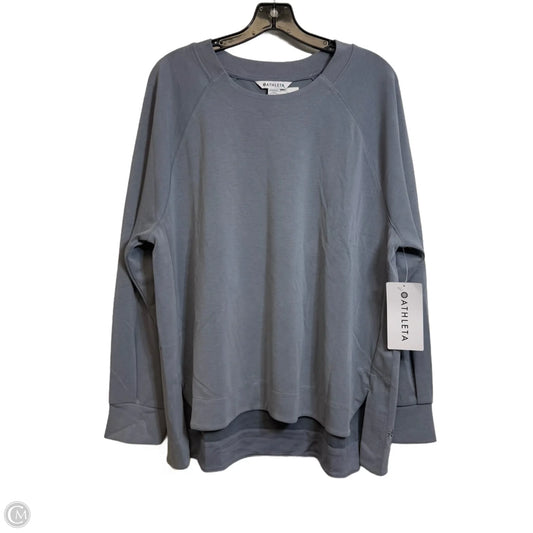 Athletic Top Long Sleeve Crewneck By Athleta In Grey, Size: 1x