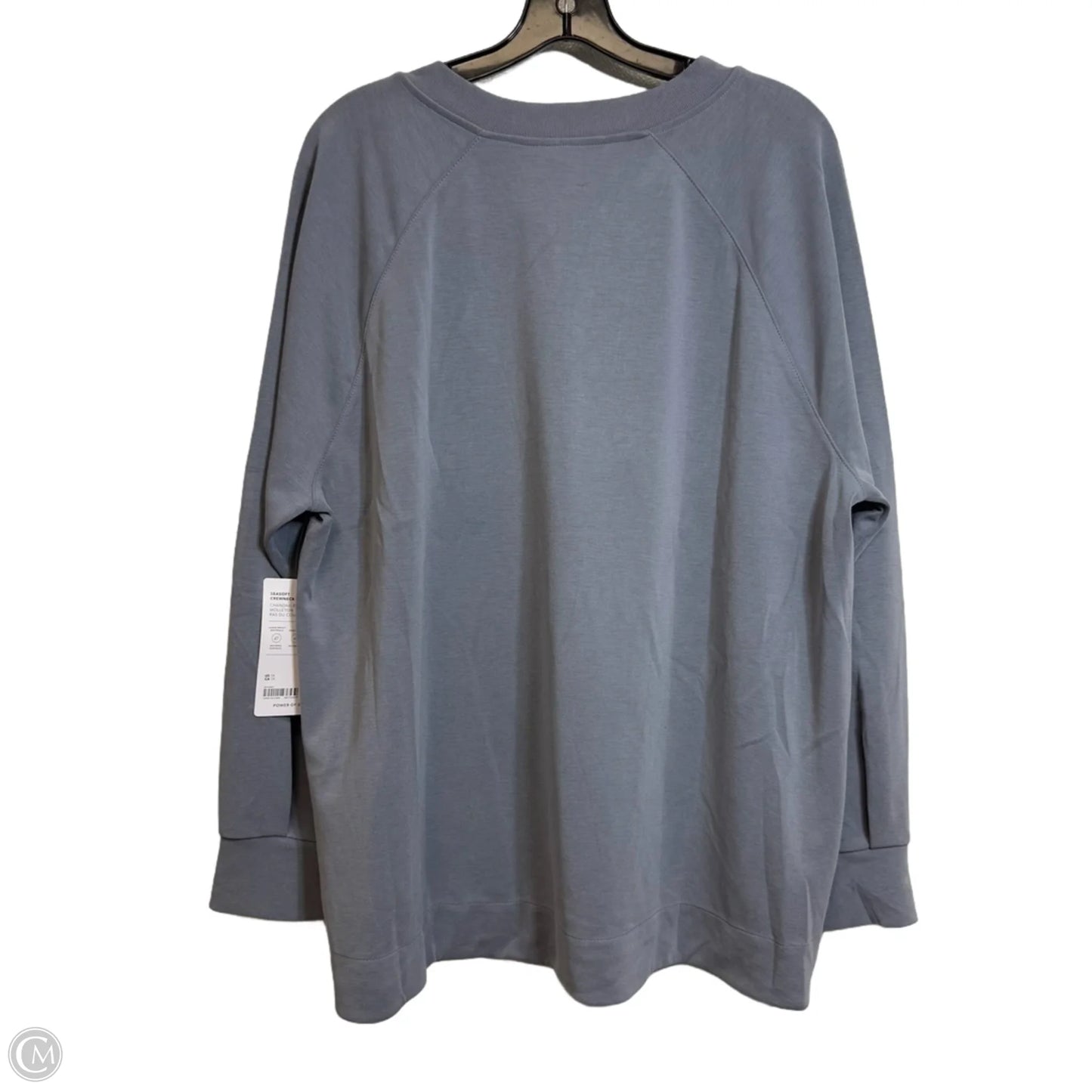 Athletic Top Long Sleeve Crewneck By Athleta In Grey, Size: 1x