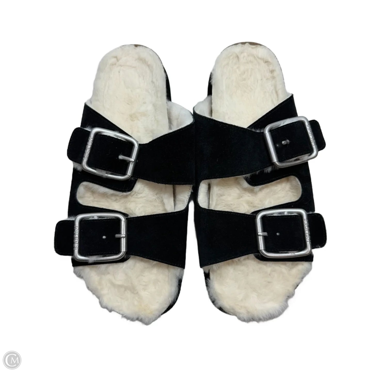 Sandals Flats By J Slides In Black, Size: 10