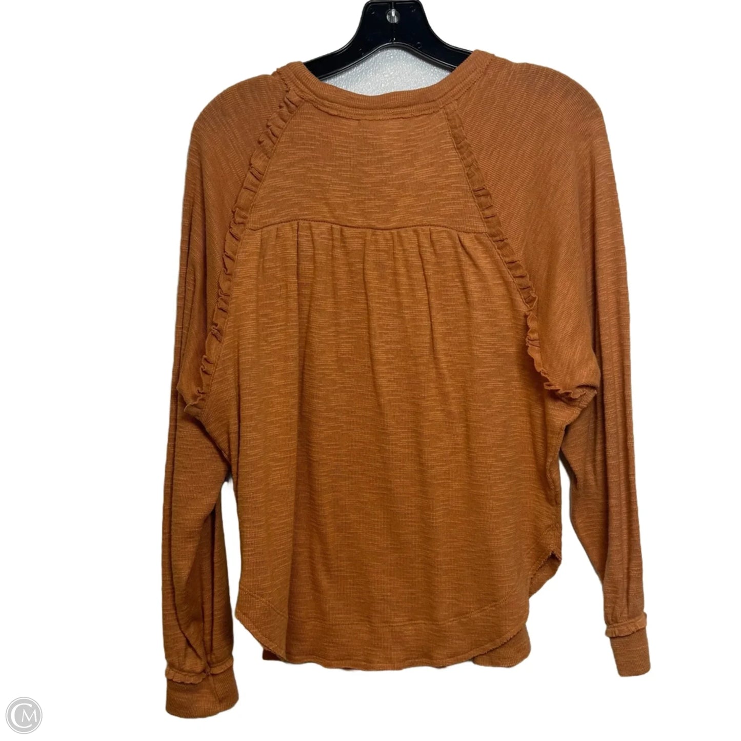 Top Long Sleeve By Pilcro In Copper, Size: Xs