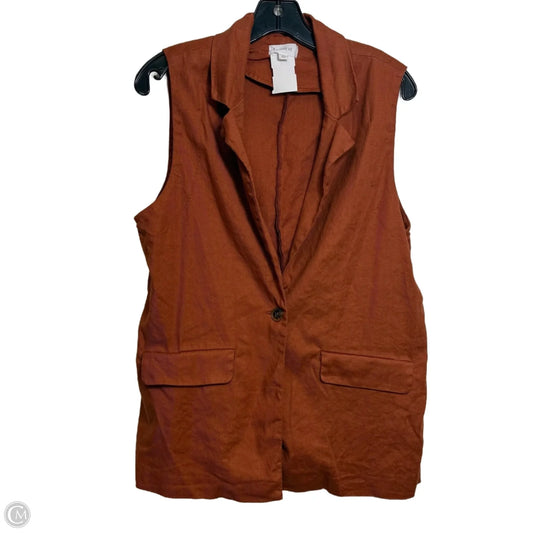 Vest Other By Evereve In Copper, Size: S