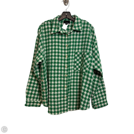 Top Long Sleeve By Lumiere In Green, Size: L