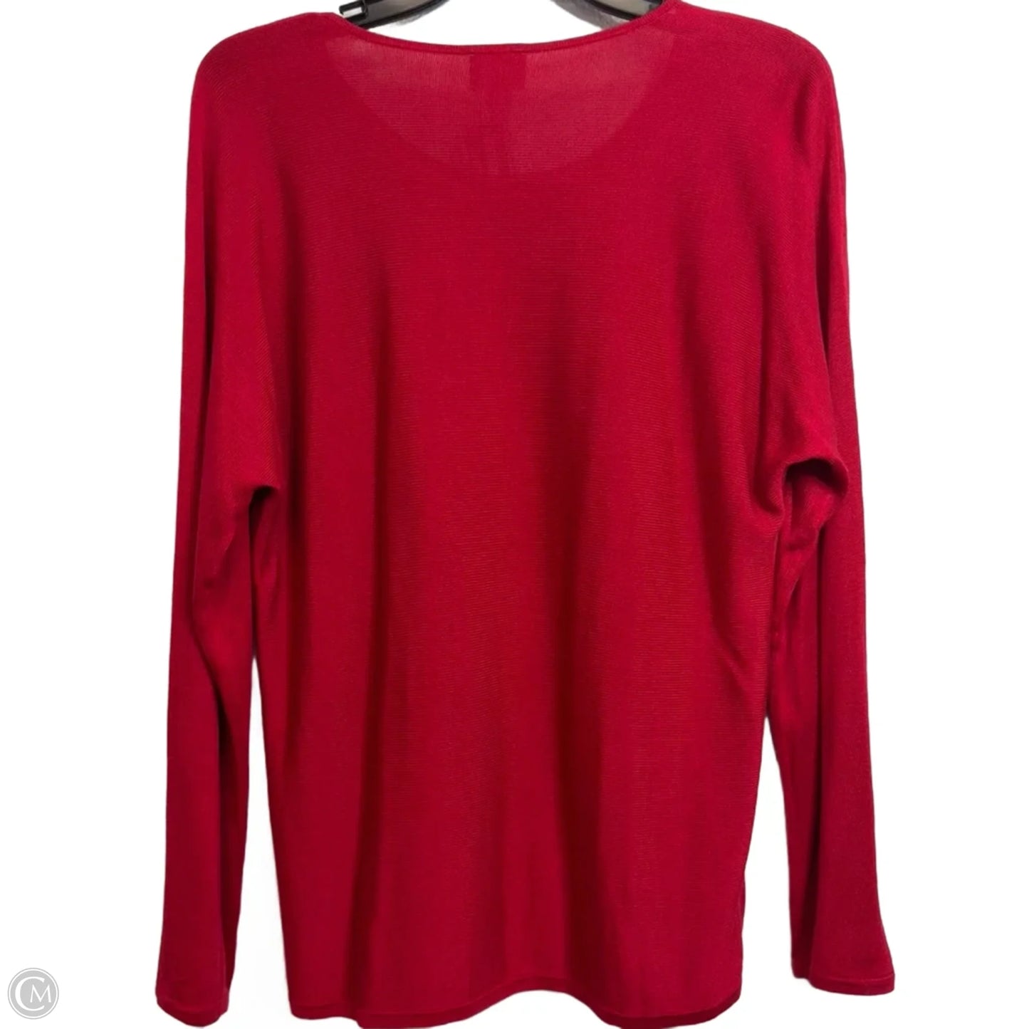 Top Long Sleeve By Chicos In Red, Size: M