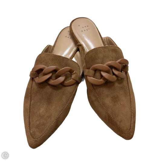 Shoes Flats By A New Day In Tan, Size: 8
