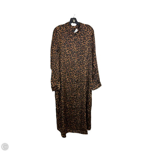 Dress Casual Midi By Talbots In Animal Print, Size: 18