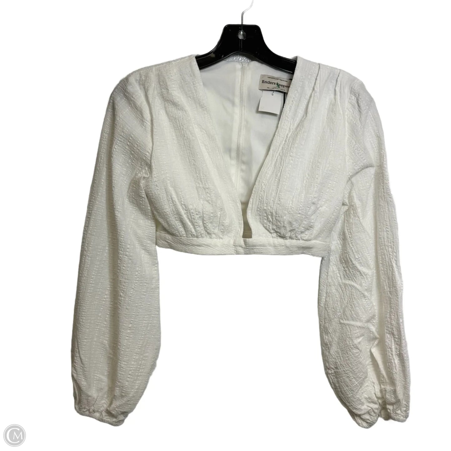 Top Long Sleeve By FINDERS KEEPERS In White, Size: Xxs