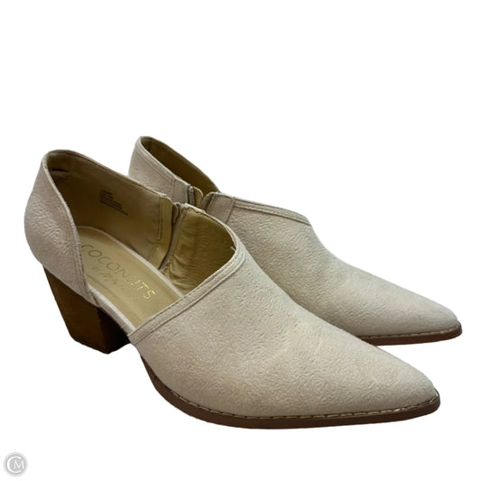 Shoes Heels Block By Coconuts In Ivory, Size: 10