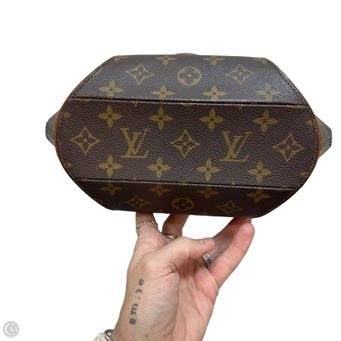 Monogram Ellipse PM Handbag Luxury Designer By Louis Vuitton, Size: Small