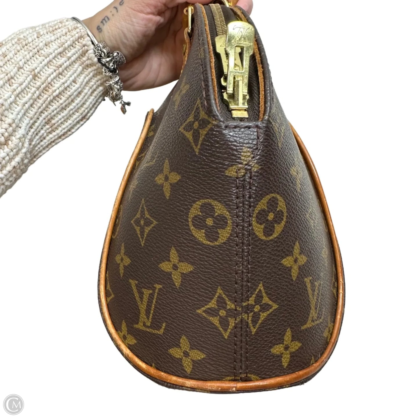Monogram Ellipse PM Handbag Luxury Designer By Louis Vuitton, Size: Small